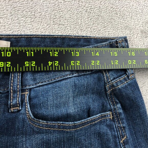 Banana Republic Womens Jeans Size 30/10 Blue Denim Straight Leg Cuffed Cropped - Picture 4 of 16